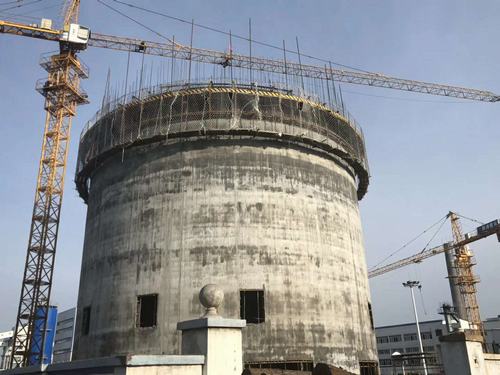 陜煤建設(shè)韓城分公司紅柳林產(chǎn)品倉工程有了“新高度”