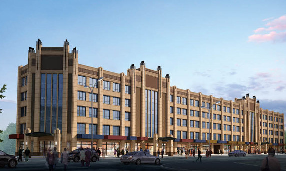 陜煤建設(shè)天工公司雅荷中央廣場1#、2#樓封頂