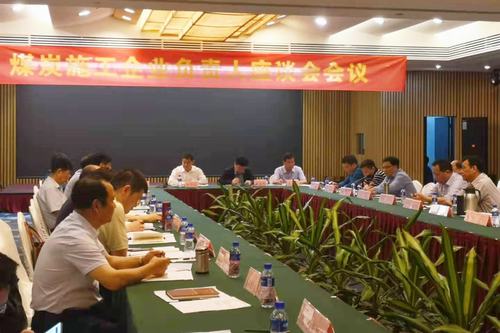 王明智參加煤炭施工企業(yè)負(fù)責(zé)人座談會