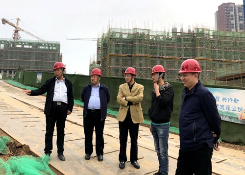 陜煤集團(tuán)戰(zhàn)略規(guī)劃部檢查指導(dǎo)藍(lán)山水岸項目