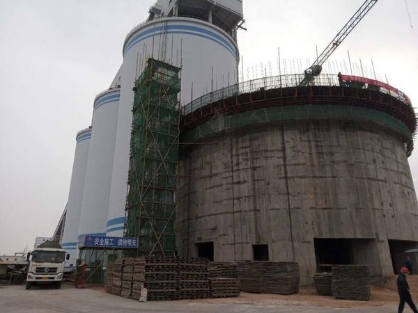 天工公司榆林曹家灘礦井原煤倉(cāng)擴(kuò)建工程滑模施工正式啟動(dòng)