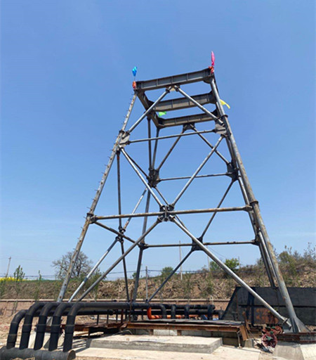 陜煤建設(shè)機電安裝公司：彬長小莊礦進風(fēng)立井管路安裝工程施工正酣