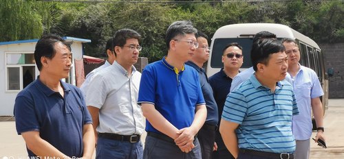 湖北省能源局副局長(zhǎng)揭建平蒞臨路橋分公司黃陵店頭電廠項(xiàng)目施工現(xiàn)場(chǎng)