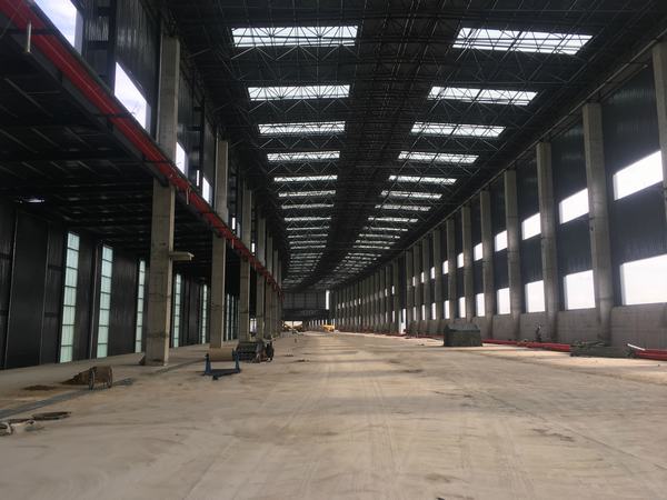 陜煤建設(shè)韓城分公司郭家灣集運站儲煤棚工程1#、2#儲煤棚主體結(jié)構(gòu)工程順利完工