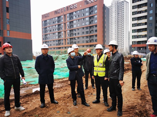 楊讓順深入藍(lán)山水岸項(xiàng)目檢查指導(dǎo)工作
