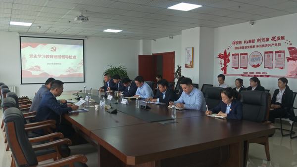 陜煤建設黨史學習教育第三巡回指導組對榆林公司進行督導檢查