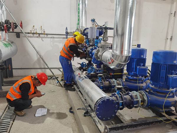 陜煤建設天工公司施工的榆林化學一號消防站換熱站按期供暖投運