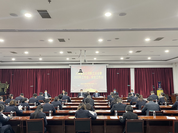 建設集團大秦置業(yè)公司召開職工大會暨2022年工作會、安全會