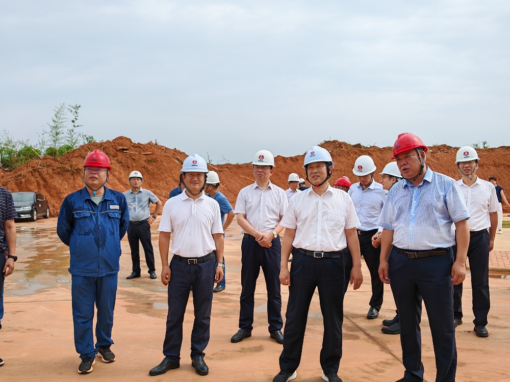 岳陽市委副書記、市長李摯一行深入天工公司項目一線檢查指導(dǎo)